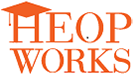 HEOP Works logo in orange